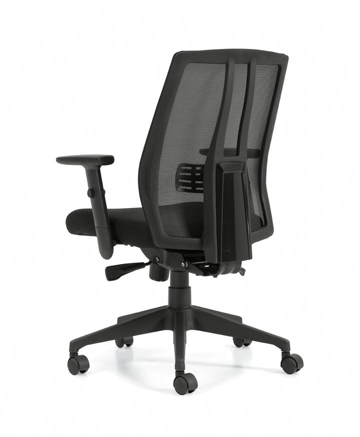 Mesh Back Synchro-Tilting Chair - JD10707B-Work and Task Chair