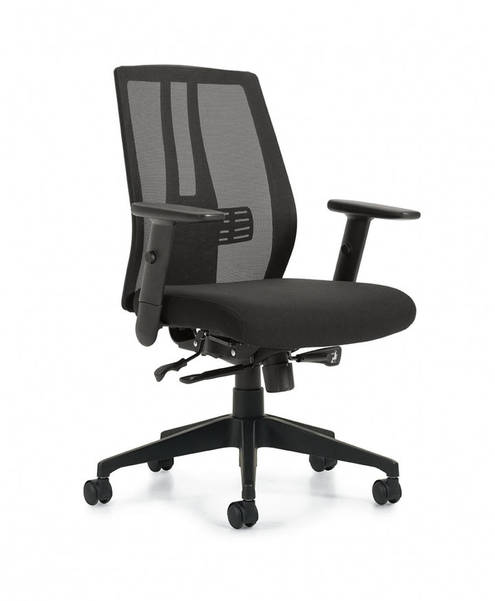 Mesh Back Synchro-Tilting Chair - JD10707B-Work and Task Chair
