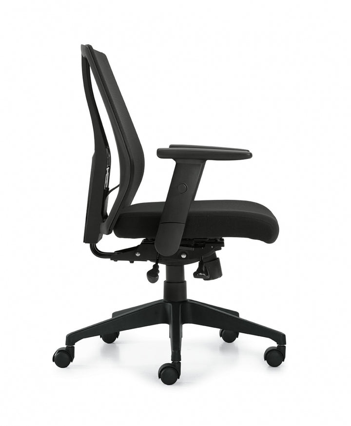 Mesh Back Synchro-Tilting Chair - JD10707B-Work and Task Chair