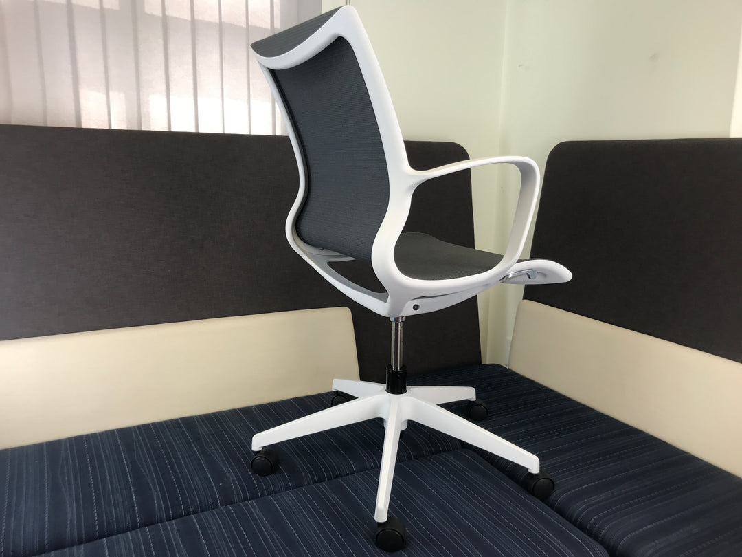 Global - Solar - Mesh Seat &amp; Back Tilter - Alabaster Frame - 8457 - Brand New