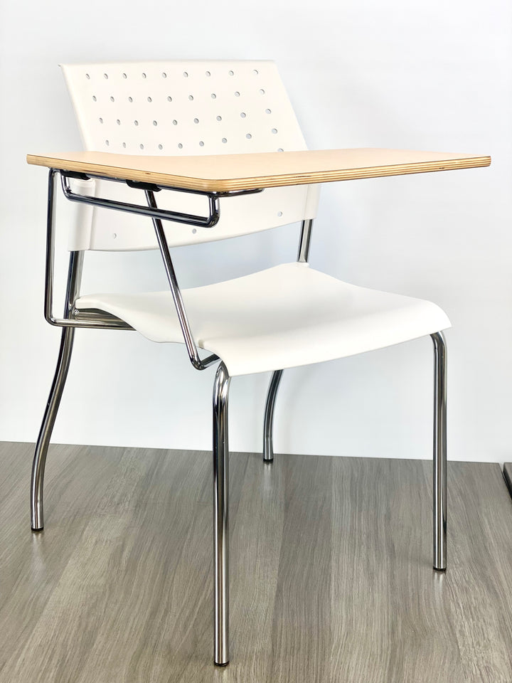 Global Furniture Group - Sonic - Armless Chair with Right Tablet, Polypropylene Seat &amp; Back, Wall Saver Frame (6508TRWS) - List Price: $643