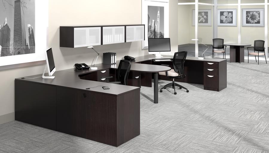 Silver Doors with Frosted Glass-Office Furniture