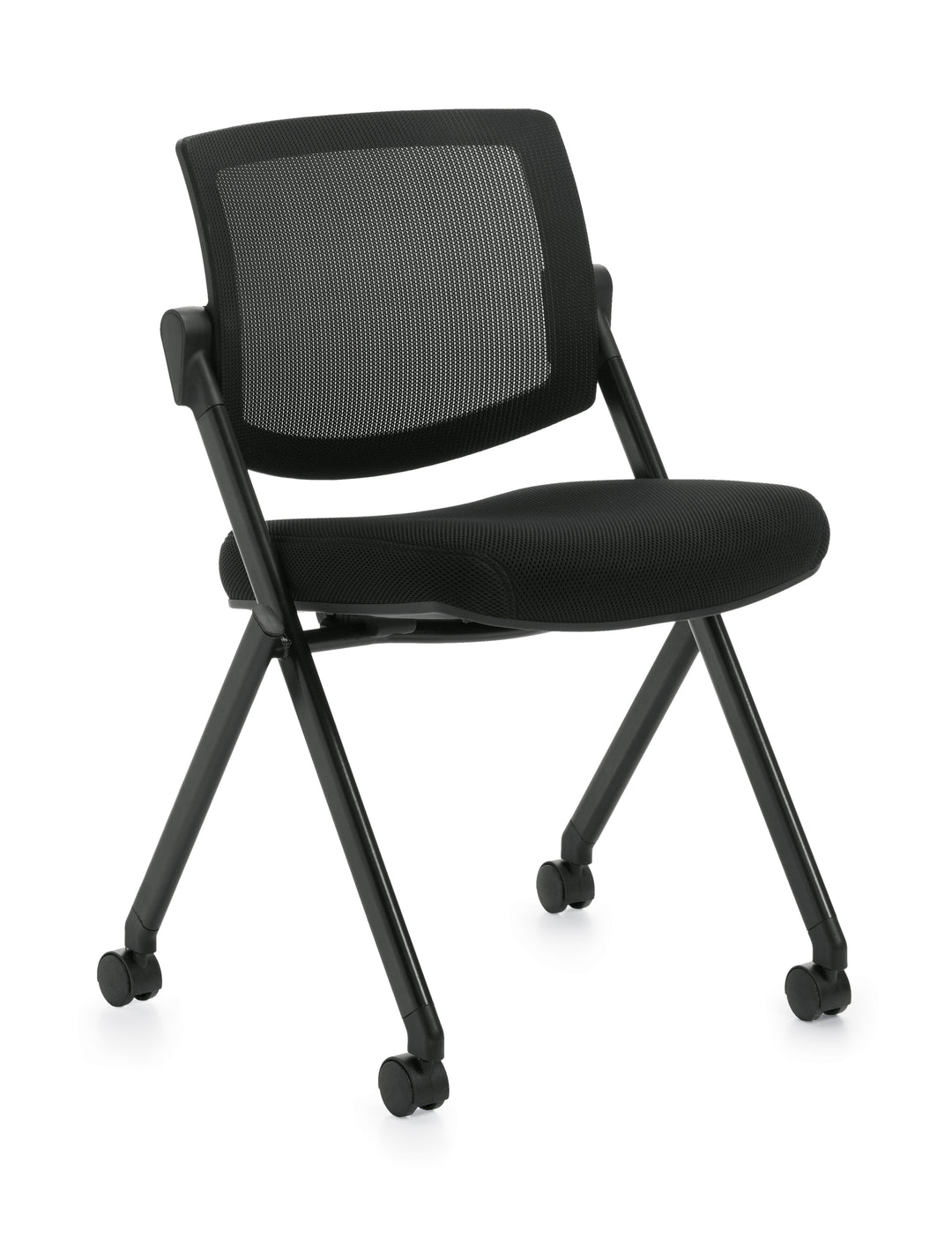 Mesh Back Flip Seat Armless Nesting Chair - JD11341B - Joe's Discount Office Furniture
