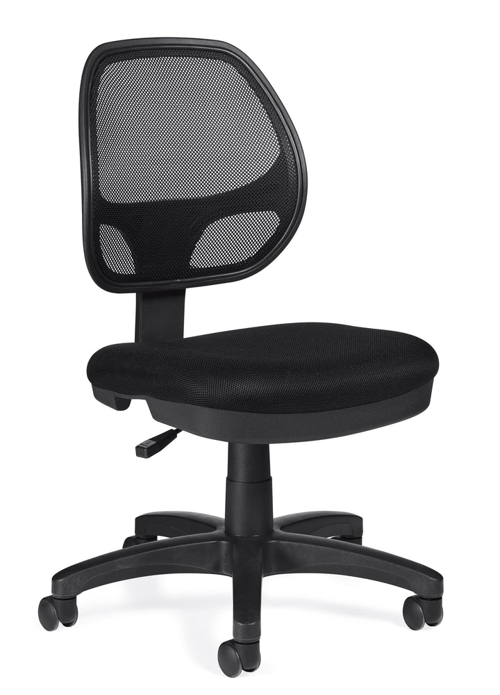 Mesh Back Armless Task Chair - JD11642B-Work and Task Chair