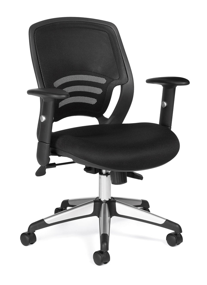 Mesh Mid-Back Managers Chair - JD11686B-Work and Task Chair