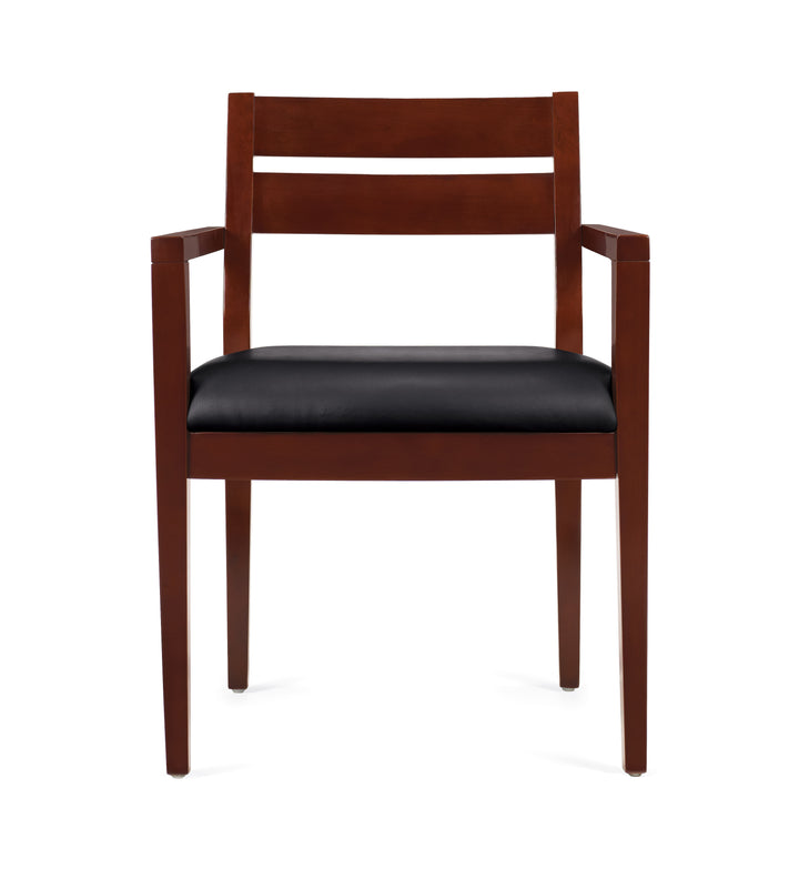 Cordovan Wood Guest Chair - JD11820B-CX-Guest and Stack Chair
