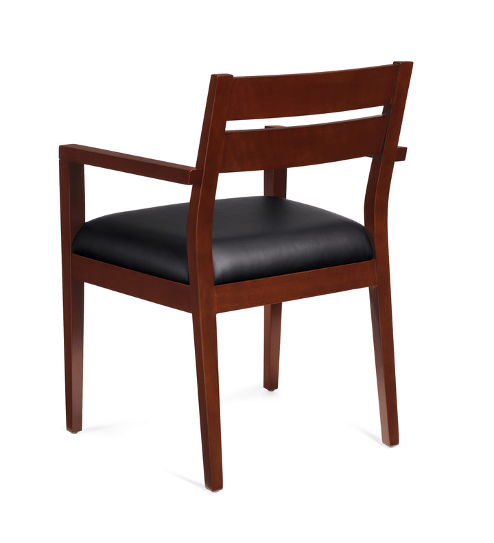Cordovan Wood Guest Chair - JD11820B-CX-Guest and Stack Chair