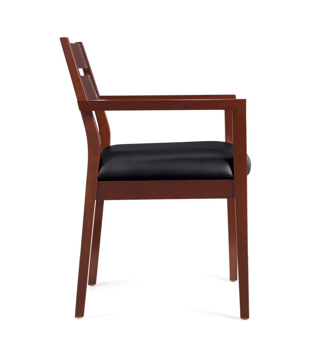 Cordovan Wood Guest Chair - JD11820B-CX-Guest and Stack Chair