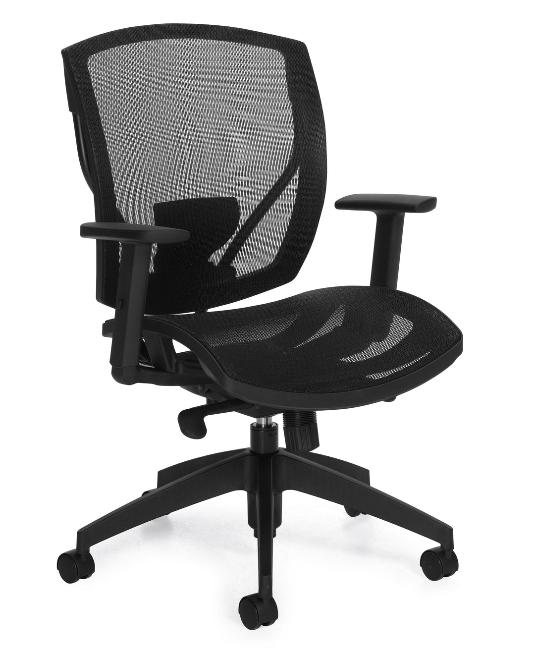 Mesh Seat Synchro-Tilter Chair - JD2821-Work and Task Chair