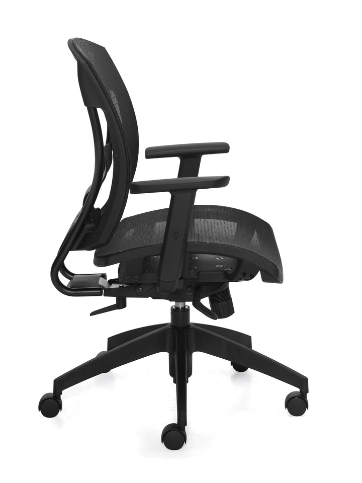 Mesh Seat Synchro-Tilter Chair - JD2821-Work and Task Chair