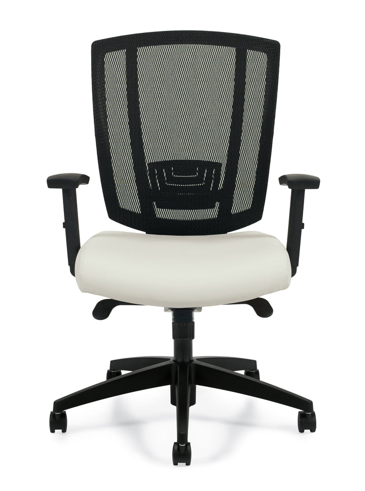 Upholstered Seat and Mesh Back Synchro-Tilter - JD3101-Work and Task Chair