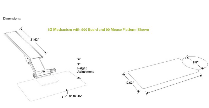 Humanscale - 6G System With 900 Board And Swivel Mouse - Brand New