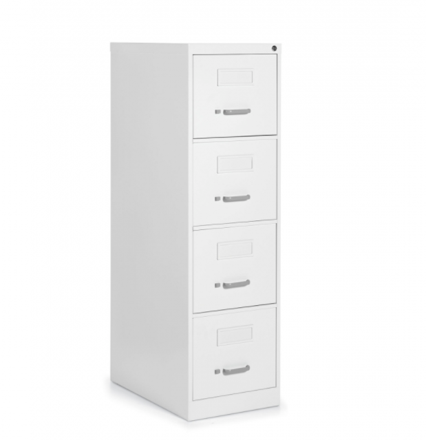 Global 4 Drawer Vertical File Cabinet - Comes w/ Lock &amp; Keys - Letter (25-401)