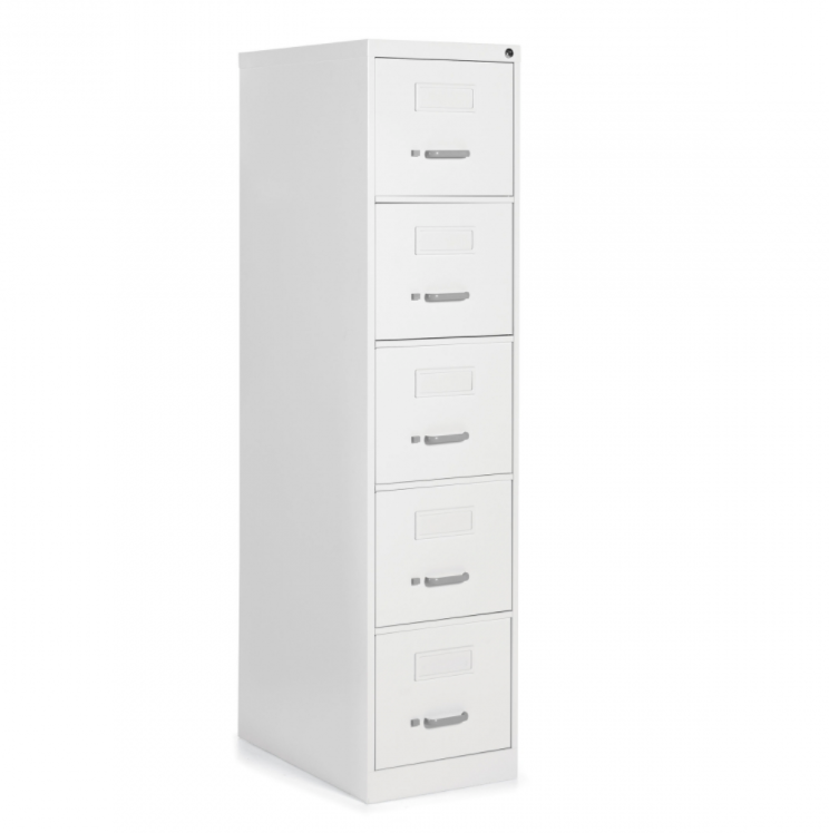 Global 5 Drawer Vertical File Cabinet - Comes w/ Lock &amp; Keys - Letter (25-501)