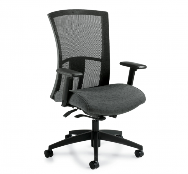Global - Vion - Mesh High Back Weight Sensing Synchro-Tilter (6321-8)-Work and Task Chair