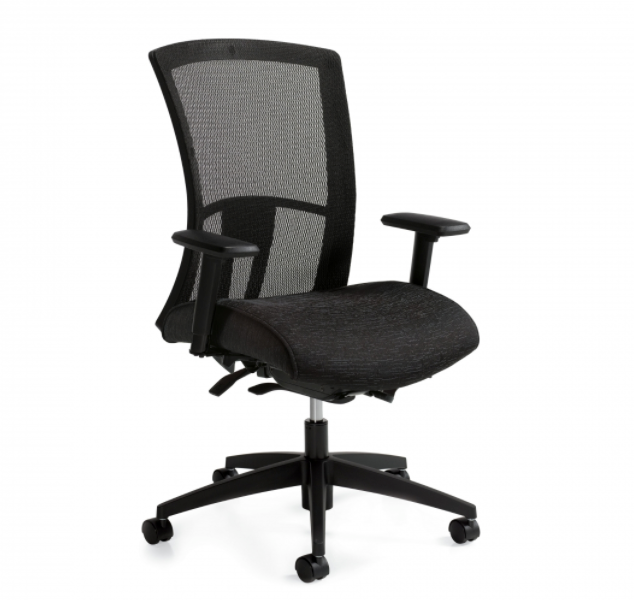 Global - Vion - Mesh High Back Weight Sensing Synchro-Tilter (6321-8)-Work and Task Chair
