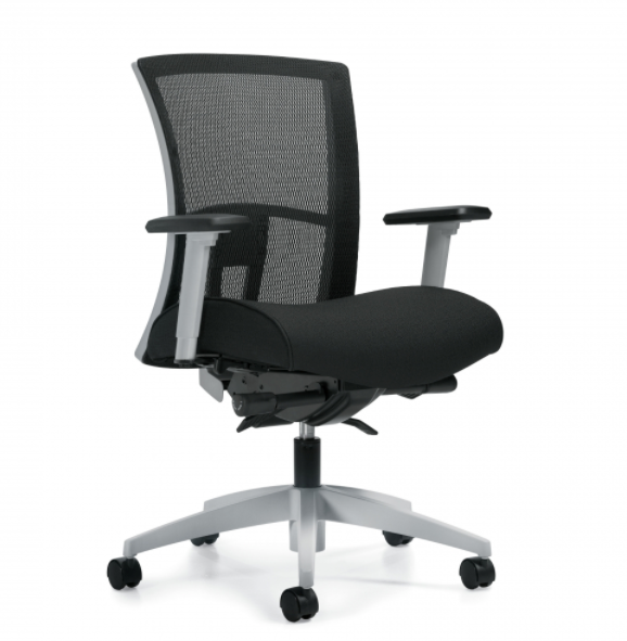 Global - Vion - Mesh Medium Back Synchro-Tilter (6322-0)-Work and Task Chair