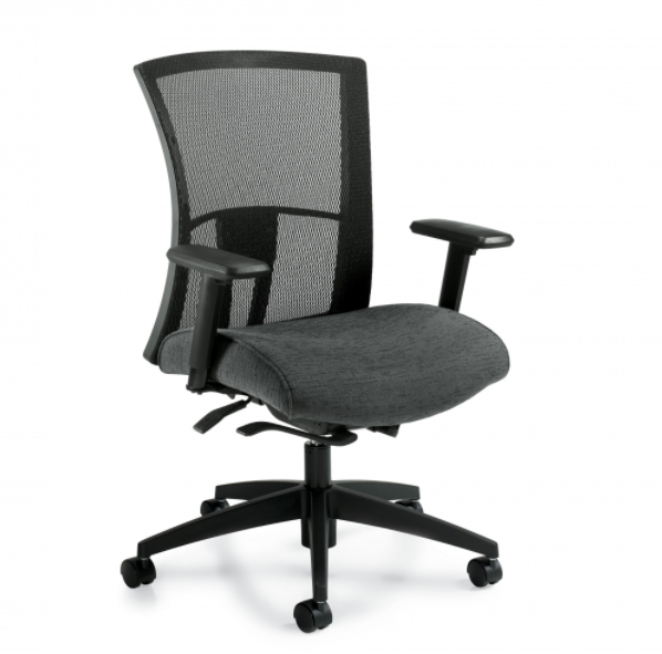 Global - Vion - Mesh Medium Back Weight Sensing Synchro-Tilter (6322-8)-Work and Task Chair