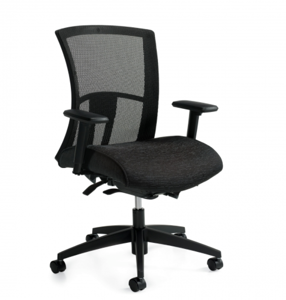 Global - Vion - Mesh Medium Back Weight Sensing Synchro-Tilter (6322-8)-Work and Task Chair
