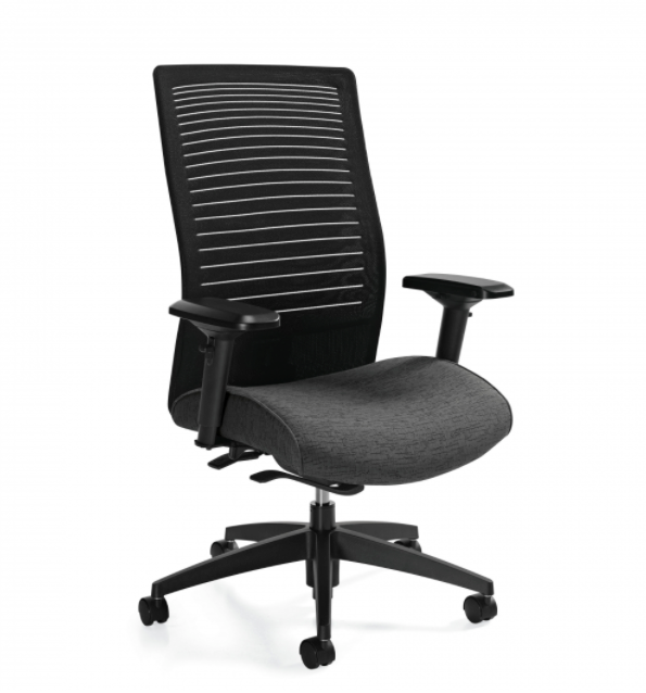 Global - Loover - High Back Weight Sensing Synchro-Tilter (2661-8)-Work and Task Chair
