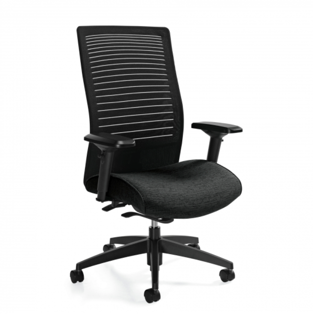 Global - Loover - High Back Weight Sensing Synchro-Tilter (2661-8)-Work and Task Chair