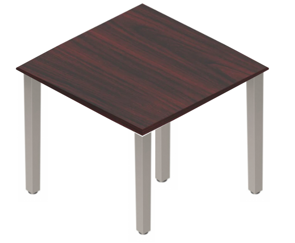 Square Post Square Tables - Tungsten Legs-Office Furniture