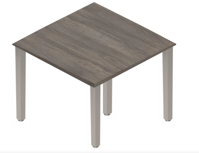 Square Post Square Tables - Tungsten Legs-Office Furniture
