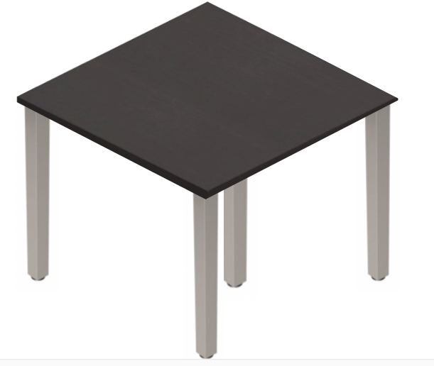 Square Post Square Tables - Tungsten Legs-Office Furniture