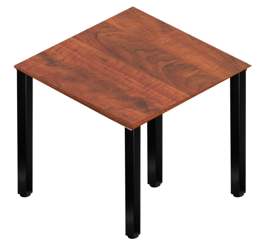 Square Post Leg Square Tables - Black Legs-Office Furniture
