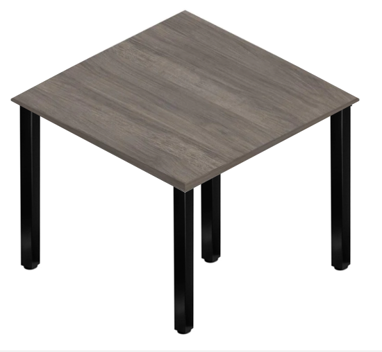 Square Post Leg Square Tables - Black Legs-Office Furniture