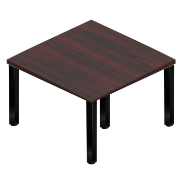 Square Post Square Coffee/Side Tables - Black Legs-Office Furniture