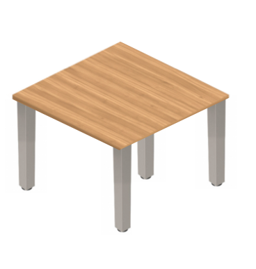 Square Post Square Coffee/Side Tables - Tungsten Legs-Office Furniture