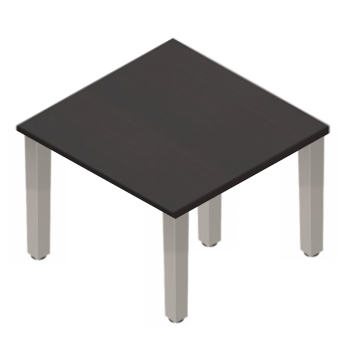 Square Post Square Coffee/Side Tables - Tungsten Legs-Office Furniture