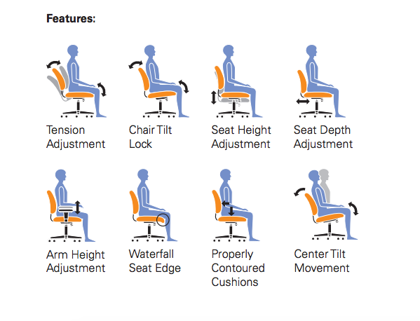 Luxhide Adjustable Mesh Back Ergonomic Chair - JD11692-Work and Task Chair