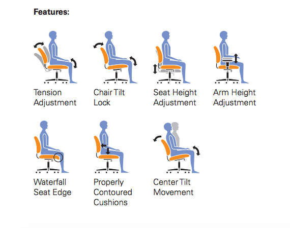 Mesh Back Tilter Chair - JD11865B-Work and Task Chair
