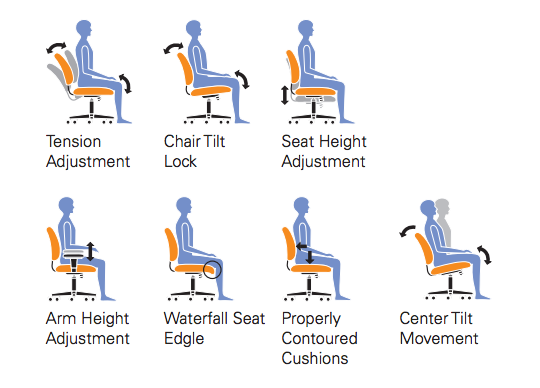 Tilter Chair with Arms - JD11612B-Work and Task Chair