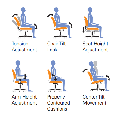 High Back Tilter Chair with Arms - JD11652-Work and Task Chair
