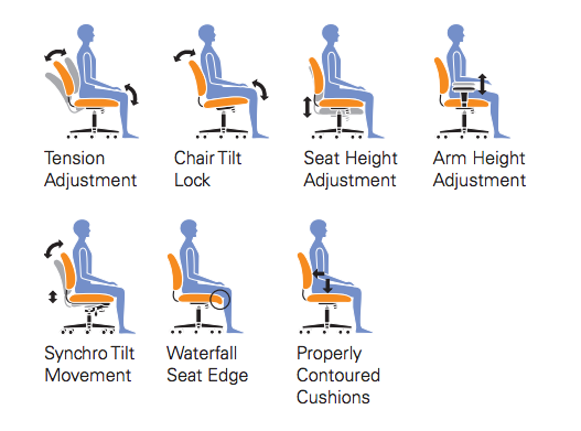 Mesh Back Executive Chair - JD11980B-Work and Task Chair