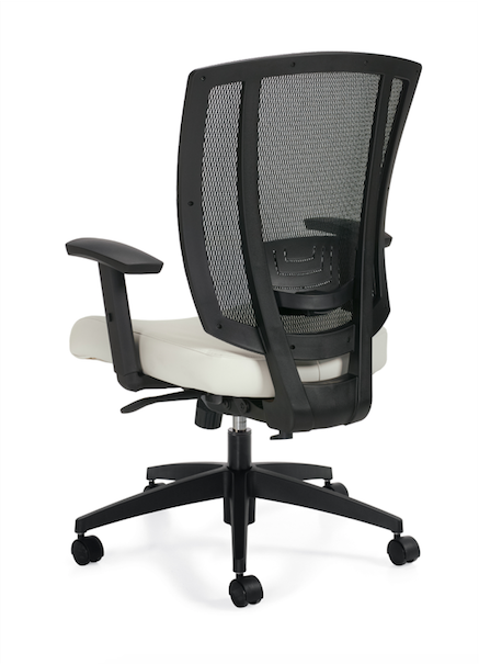 Upholstered Seat and Mesh Back Synchro-Tilter - JD3101-Work and Task Chair