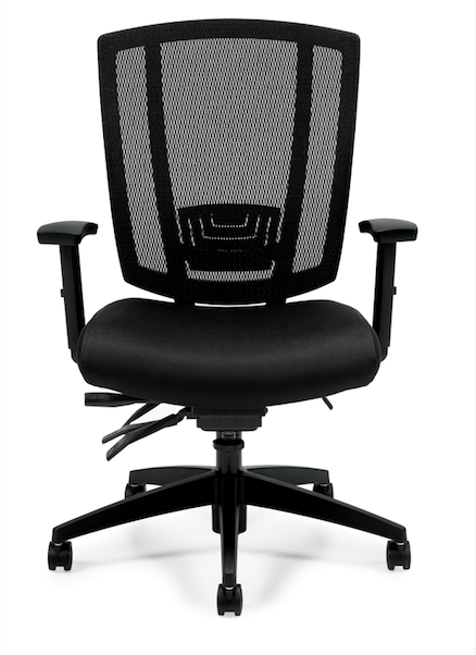 Upholstered Seat and Mesh Back Multi-Function - JD3103-Work and Task Chair