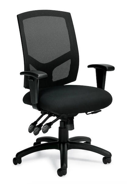 Mesh Back Multi-Function Chair with Arms - JD11769B-Work and Task Chair