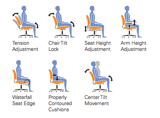 Mid Back Management Chair - JD11921B-Work and Task Chair