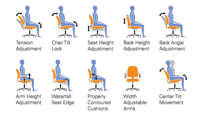 Multi-Function Chair with Arms - JD11710-Work and Task Chair