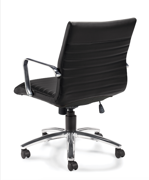 Mid Back Luxhide Executive Chair - JD11734B-Conference and Management Chair