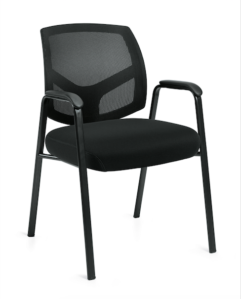Mesh Back Guest Chair - JD11512B-Guest and Stack Chair
