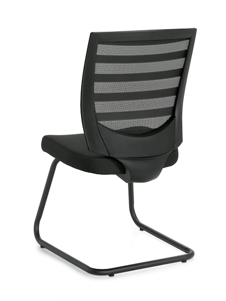 Mid Back Armless Guest Chair - JD11923B-Guest and Stack Chair