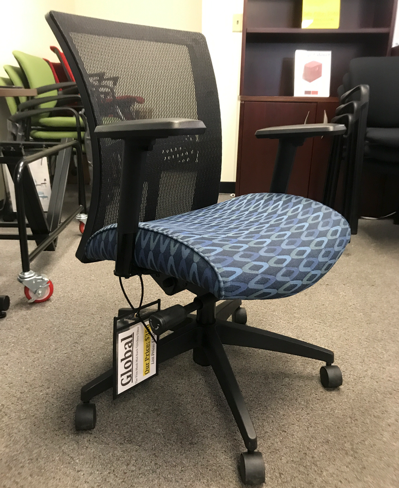 Global - Vion - Mesh Medium Back Synchro-Tilter (6322-0) - Joe's Discount Office Furniture